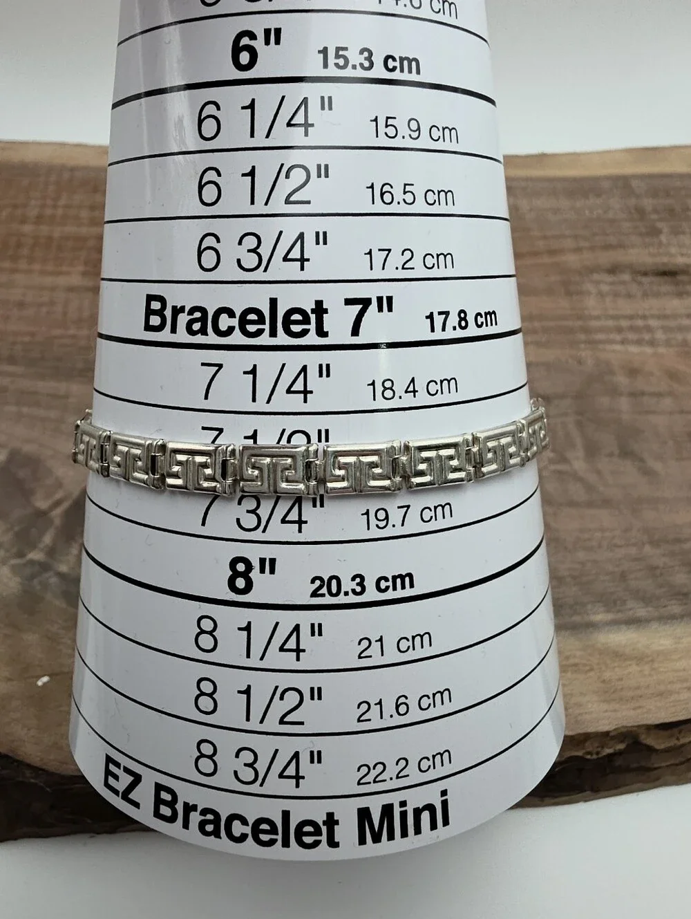 Vintage Paolo Romeo 925 Sterling Silver Greek Key Bracelet